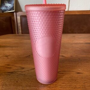 Starbucks 2022 Valentine's Soft‎ Touch Pink Studded Venti (24 oz.) Tumbler